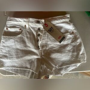 Levi’s 501 white Jean shorts size 26